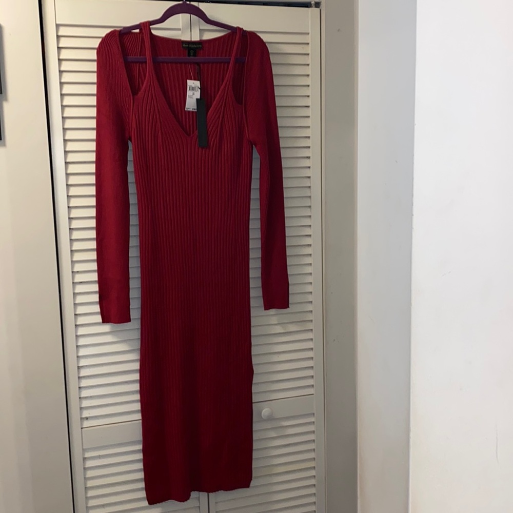 💎House Of Harlow cut out ribbed midi dress.💎